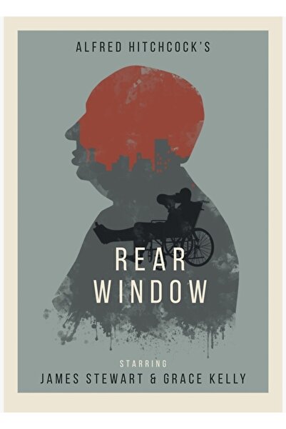 Universal Alfred Hitchcock Rear Window Tablo Poster din lemn decorativ