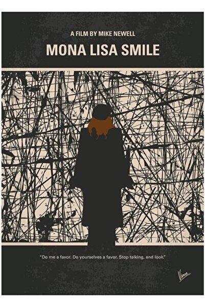 Universal No914 Η Χαμόγελο μου της Μόνα Λίζα Πίνακας Ξύλινη Αφίσα Διακοσμητική