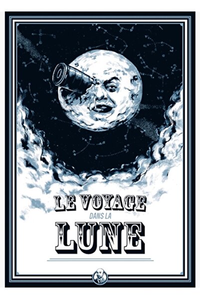 Universal Călătoria pe Lună Tablou Poster din Lemn Decorativ