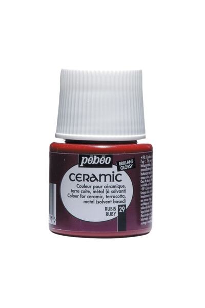 Pebeo Ceramic 29 Ruby Seramik Boyası 45 Ml