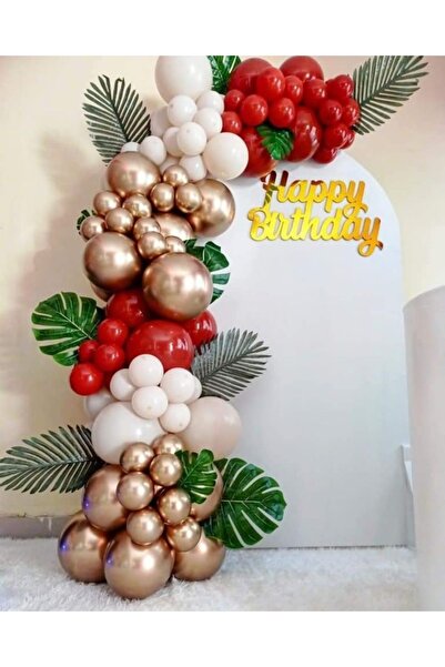 Öztürkpartievi Kırmızı Gold Krom Balon 100lü
