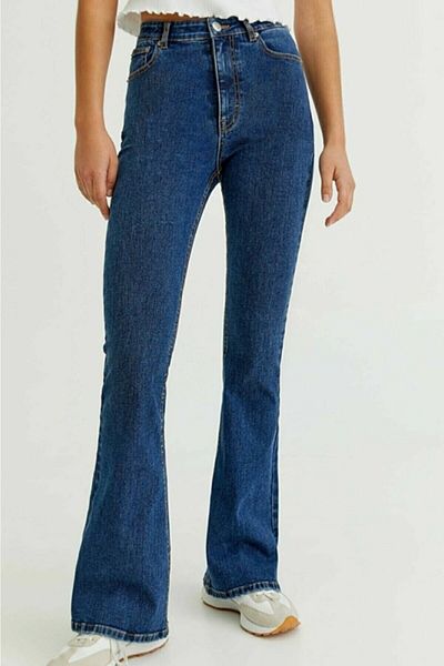 Trn JNS Extra High A.c.a.i.p S.o.l.m.a.z Blue Loose Jeans Pantaloni Palazzo (super High)