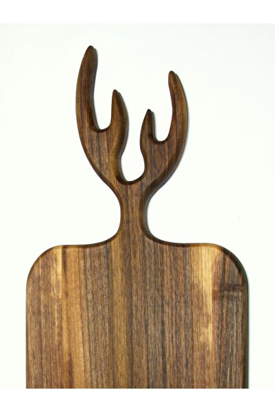 otaci wood design Ceviz Doğal Ahşap Sunum Servis Kesme Tahtası Geyik Boynuzu ...