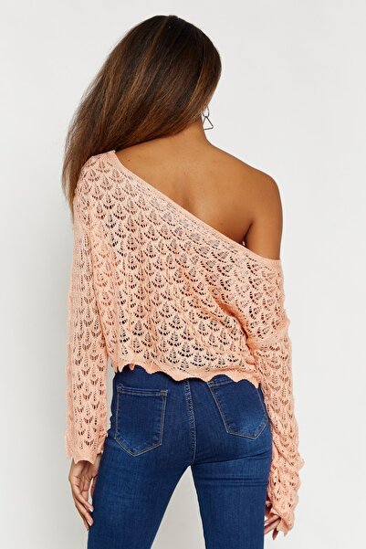 Hopoi Pulover de damă Somon Crop 25094