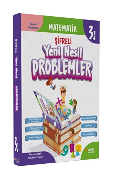 Onburda Yayınları 3. Sınıf Matematik Şifreli Yeni Nesil Problemler / Kolektif / ONburda Yayınları / 9786258478105