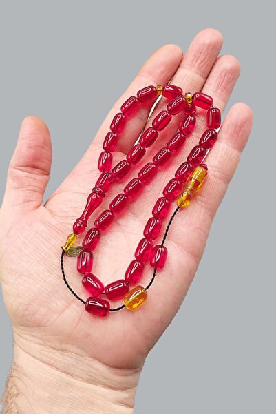 Vip Kehribar مسبحة توقيع أيهان توران ماستر - 7x11 ملم مع نظام كبسولة