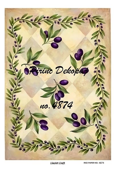 LİNEART Brass Decopage No:4874