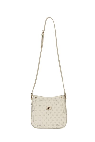Pierre Cardin Geantă de umăr pentru femei Monogram albă 05PO22Y1582