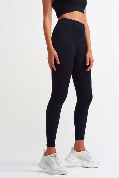 TSM collection Jambiere tricotate cu nervuri cu talie înaltă