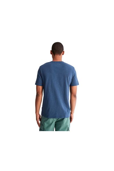 Timberland Ss Fabric Graphic Tee Ανδρικό μπλουζάκι casual Tb0a26t32881 Μπλε