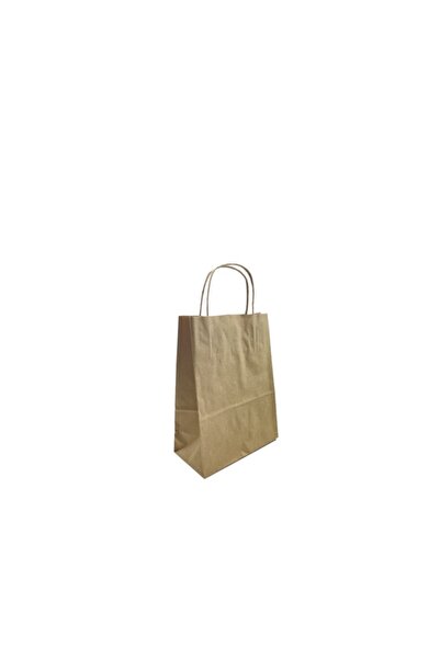 DAĞYÜCE كيس ورق كرافت بمقبض لولبي مقاس 19x8x24 سم 25 قطعة