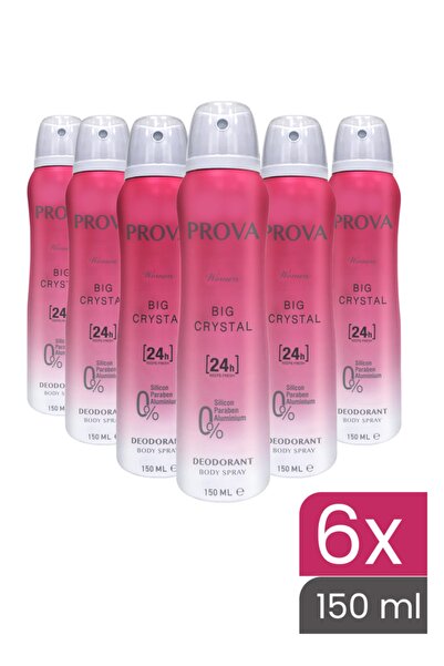 prova Big Crystal Kadın Deodorant 150 ml 6 Adet
