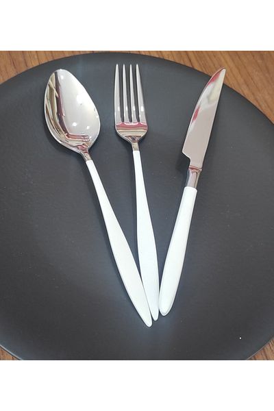 BRONDOFF Carmen 18 Piece Fork Spoon Knife Set for 6 People
