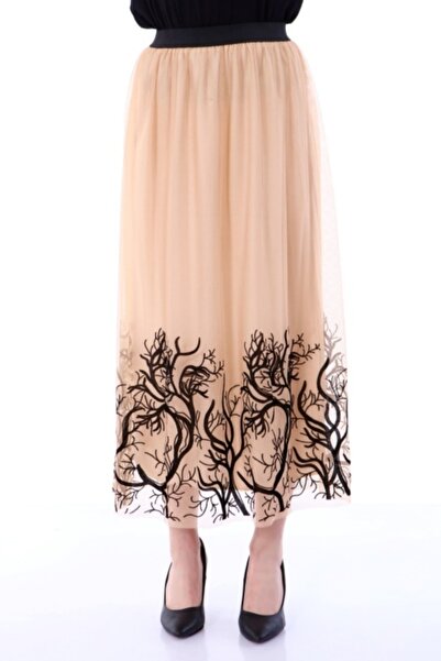 Asees Flok με τύπωμα Ελαστική φούστα από τούλι