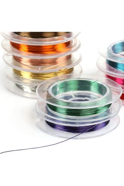 Hayal Sepeti Başlangıç Filografi Sanatı Makara Tel - 0.2mm Ince - 10 Farklı Renk