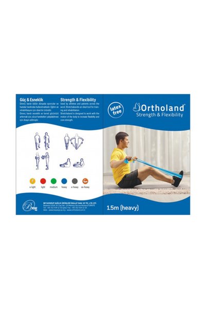 Ortholand Bandă de exerciții 1,5 m / Albastră / Dură