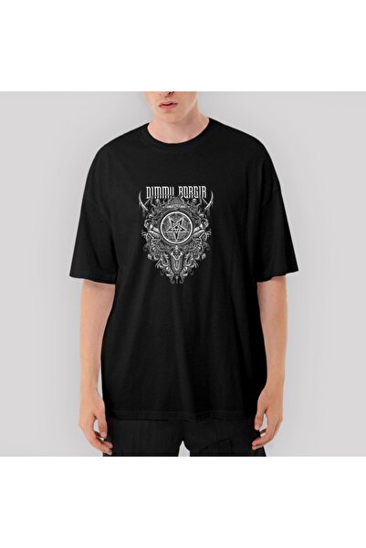 Z zepplin Dimmu Borgir Eonian تي شيرت أسود كبير الحجم