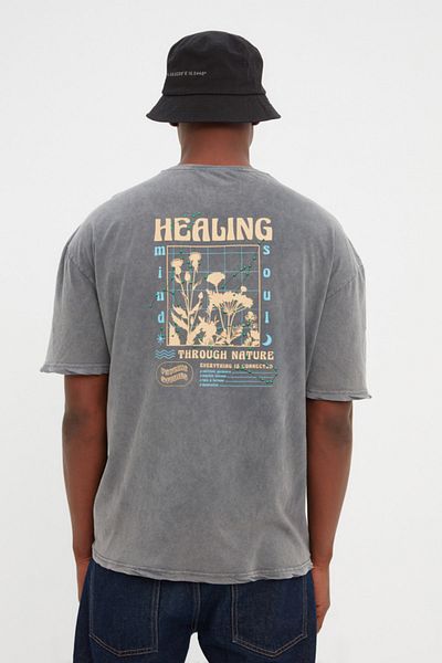 Trendyol Collection T-Shirt - Gray - Regular fit