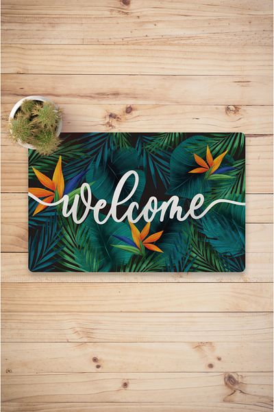 Vagonik Welcome Tropical Digital Printed 50x70cm