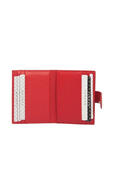Tergan Genuine Leather Red Men's Credit Card Holder S1KK00001617