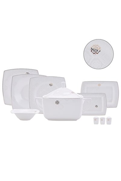 Karaca Fine Pearl Hailey 62 Parça Inci Yemek Takımı