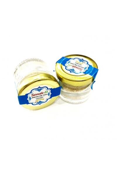 Haşimi Miswak Powder - Tooth Miswak Powder - Glass Bottle - 2 Pieces