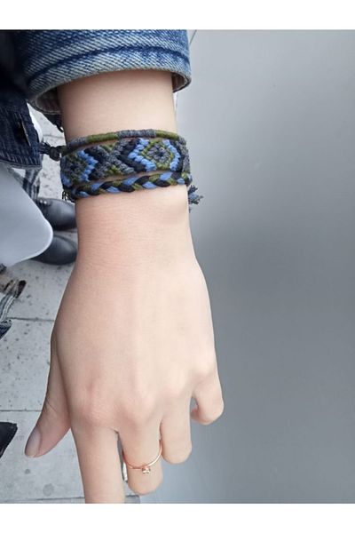 Şengül Handmade String Knitted Set of 3 Bracelets