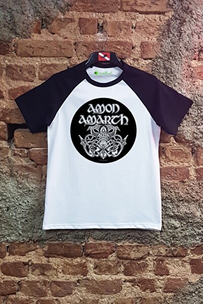 ScubaPromoTurkey Amon Amarth 3 raglan rukava, organska štampana pletena majica