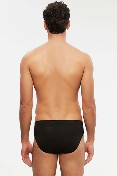 Kom Μαύρο ανδρικό slip Andres Modal Jacquard Pattern
