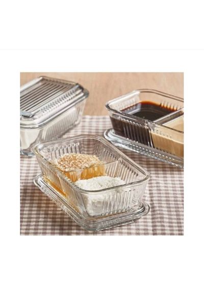 Paşabahçe 4 Pieces 2 Compartments Jam Bowl Butter Bowl