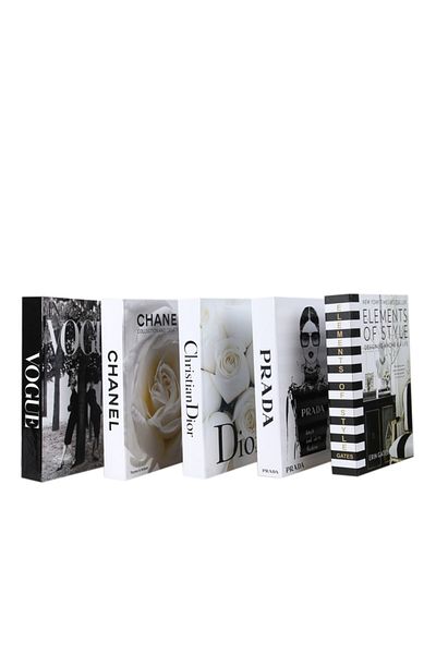 irayhomedecor Δημοφιλές σετ 5 διακοσμητικών κουτιών βιβλίων