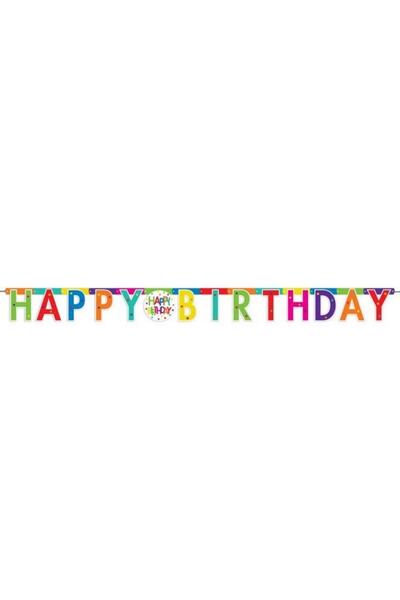 Acar Süs Σετ γραμμάτων Flama Happy Birthday Superstar 1 τεμάχιο
