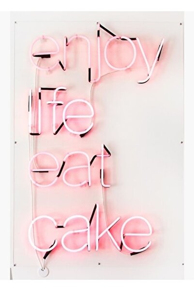 Universal Απολαύστε τη ζωή Cake Ye Table Ξύλινη Διακοσμητική Αφίσα