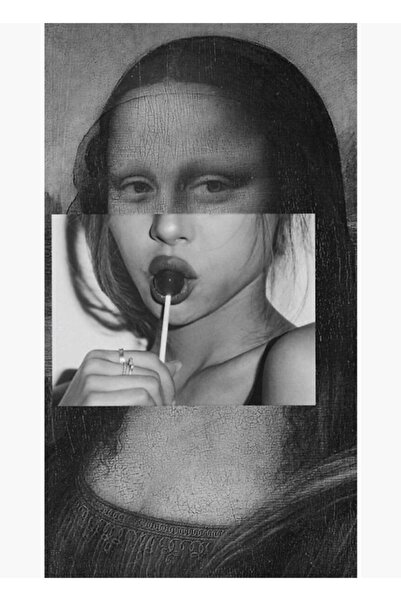 Universal Mona Lisa Estetik Tablo Ahşap Poster Dekoratif