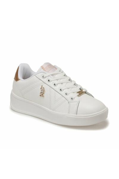U.S. Polo Assn. Pantofi sport pentru femei Exxy White, cu talpă de piscină