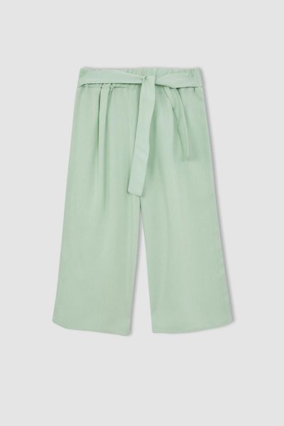 DeFacto Girl's Culotte Wide Leg Viscose Trousers
