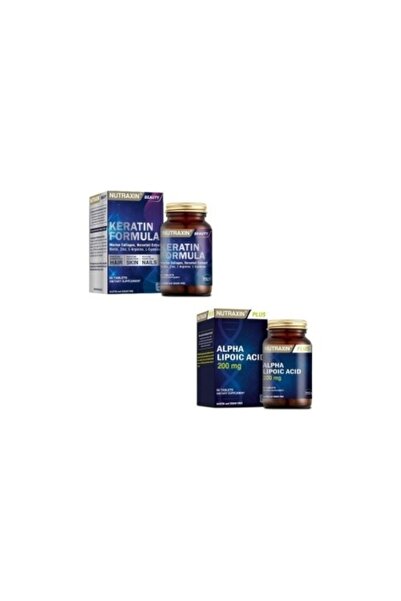 Nutraxin Keratin Formula 60 T. + Yaşlanmayı Önlemeye Yardımcı Alpha Lipoic Ac...