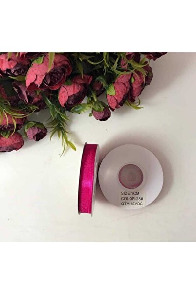 Nazar 1 см 25 метрів фуксія органза стрічка для прикраси, весілля, день народ...