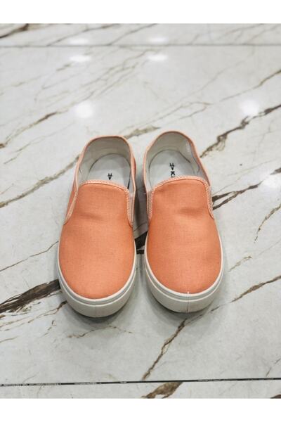 E Kandiş Yazlık Bağcıksız Keten Ayakkabı