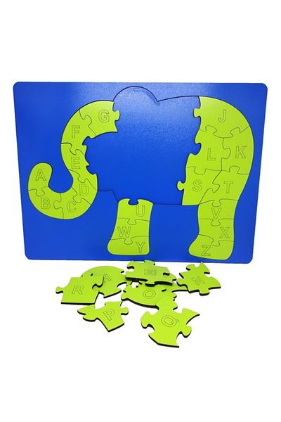 Liva Wooden Elephant Letters Children's Puzzle