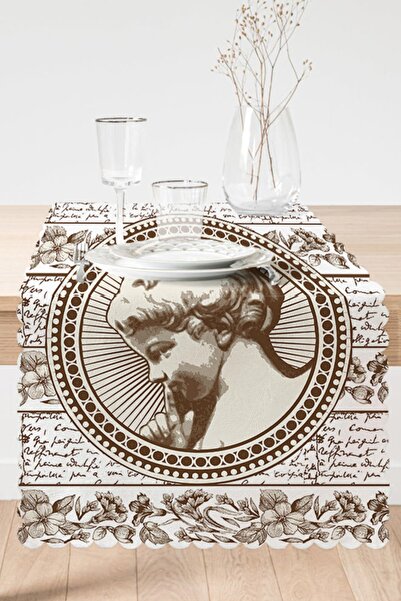 Realhomes زهرة الفحم والنص والصورة منقوشة الرقمية المطبوعة عداء الحديثة