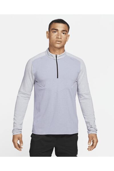 Nike Pinnacle Run Division Yarım Fermuarlı Erkek Sweatshirt