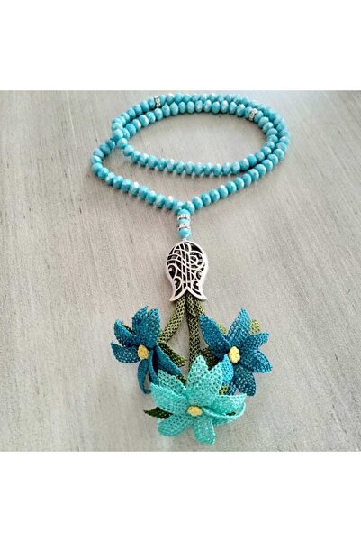 Gülsence Design Iğne Oyalı Kolye Tesbih Özel Tasarım
