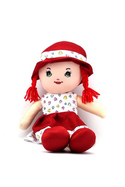 BURDANEVE Doll in Red Dress Doll (50 Cm)