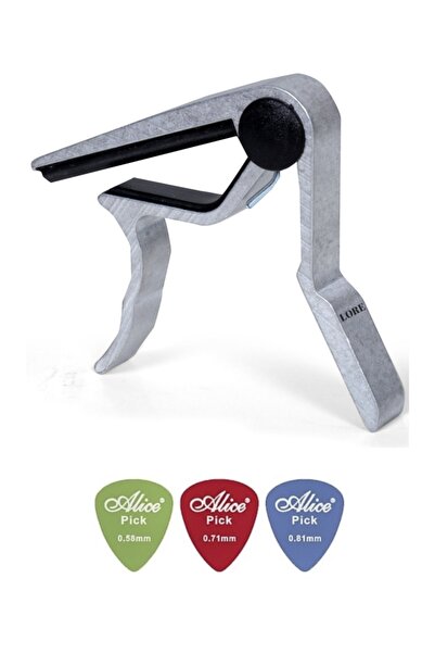 LORE Gitar Kapo Bağlama Saz Kaposu Metal Kelepçe Mandal Tipi Capo Set