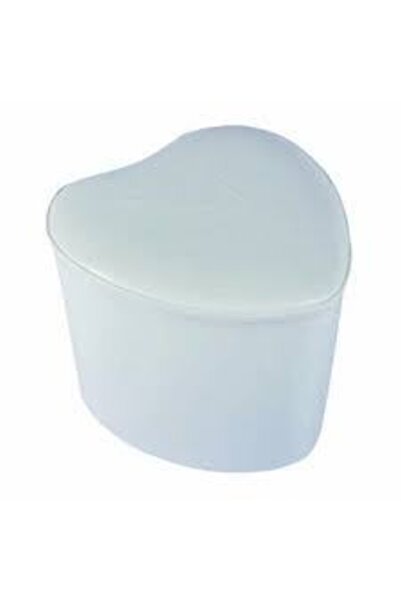 ne-sil home furniture Kalp Şeklinde Silinebilir Kumaş Kaplama Puf