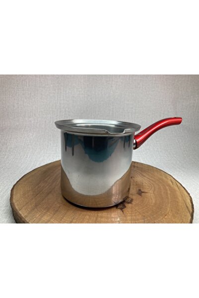 ÜZÜM ÇELİK Cezve - Sütlük Cezve - Yumurta Haşlama Cezvesi - 12 Cm- Paslanmaz Çelik Cezve