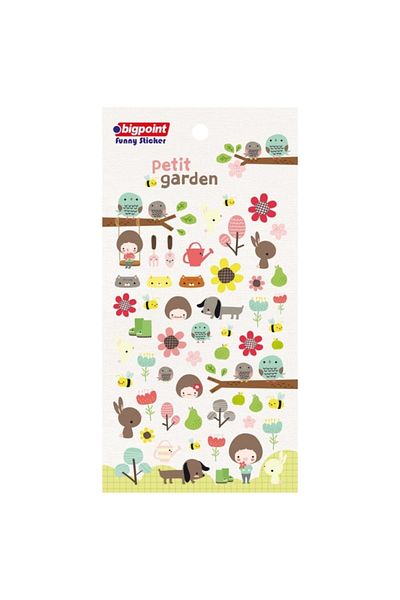 Bigpoint Sticker Small Garden 15 Pack