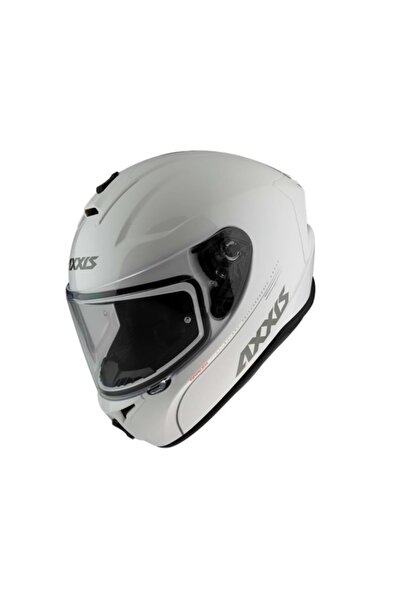 AXXIS Draken Solid Parlak Beyaz Motosiklet Kaskı