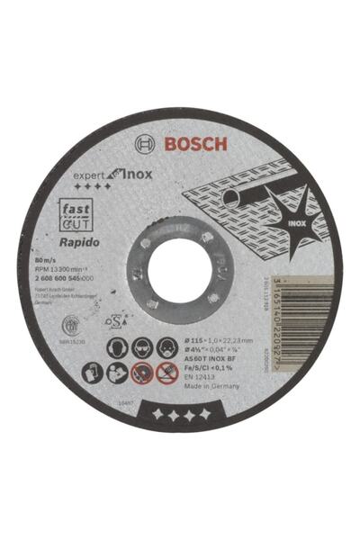 Bosch - 115*1,0 Mm Expert Serisi Düz Inox (paslanmaz Çelik) Kesme Diski (taş)...